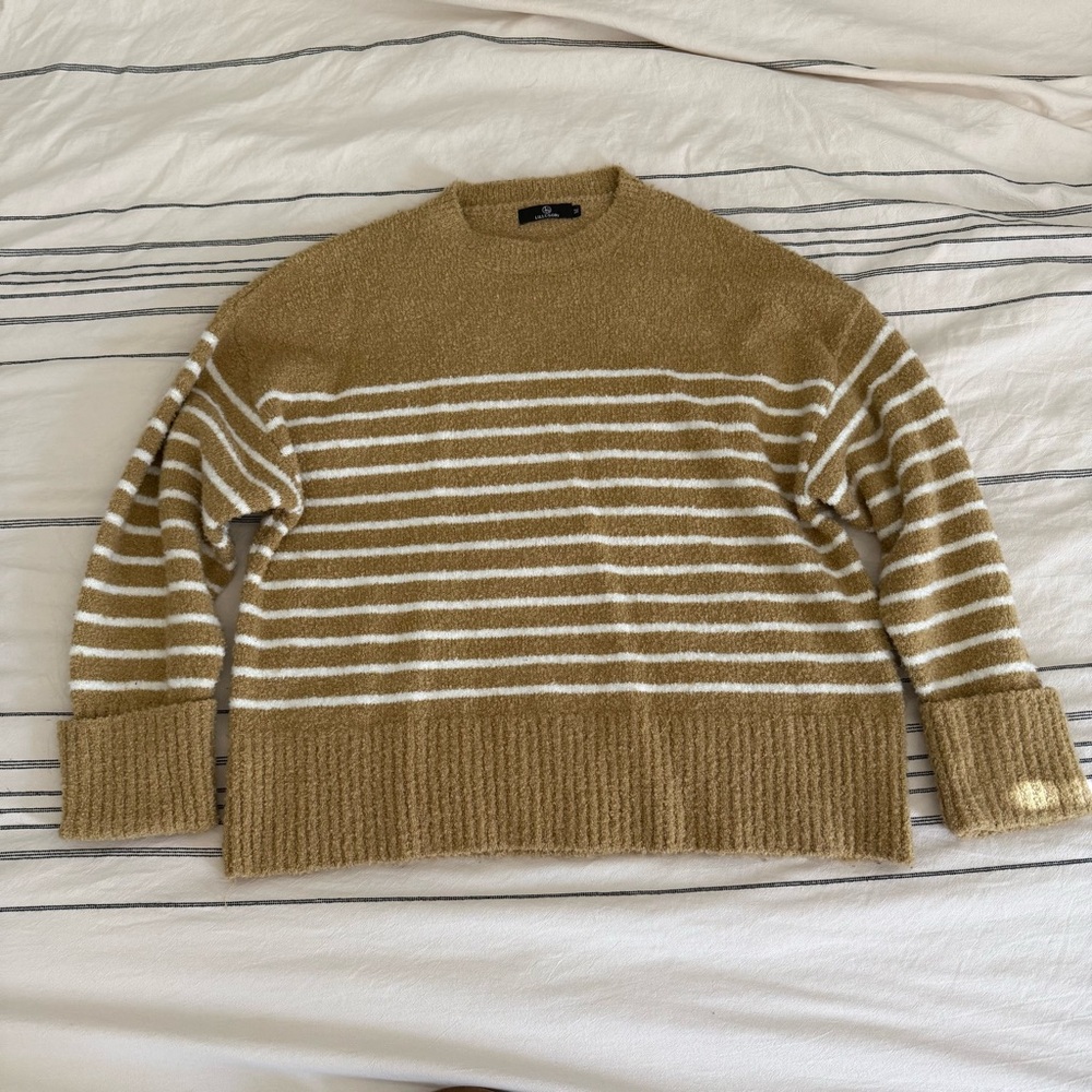 Chunky knit striped sweater